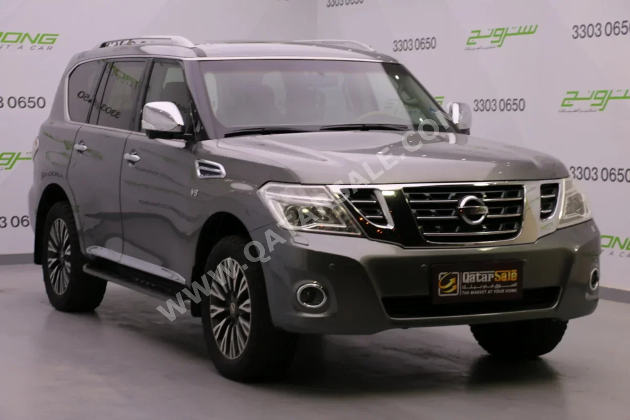 Nissan  Patrol  Platinum  2016  Automatic  128,000 Km  8 Cylinder  Four Wheel Drive (4WD)  SUV  Gray