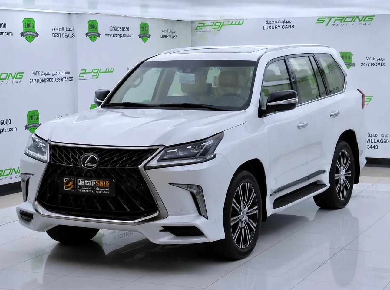 Lexus  LX  570  2018  Automatic  9,000 Km  8 Cylinder  Four Wheel Drive (4WD)  SUV  White