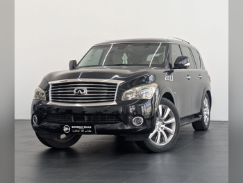 Infiniti  QX  80  2014  Automatic  210,000 Km  8 Cylinder  Four Wheel Drive (4WD)  SUV  Black