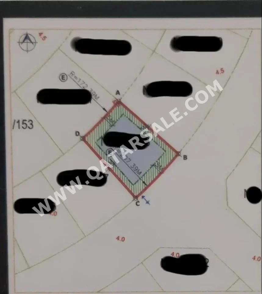 Lands For Sale  in Lusail  -Area Size 897 Square Meter