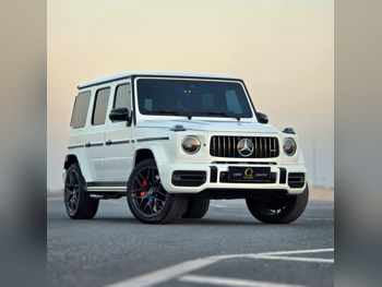 Mercedes-Benz  G-Class  63 Night Pack  2021  Automatic  113,000 Km  8 Cylinder  Four Wheel Drive (4WD)  SUV  White