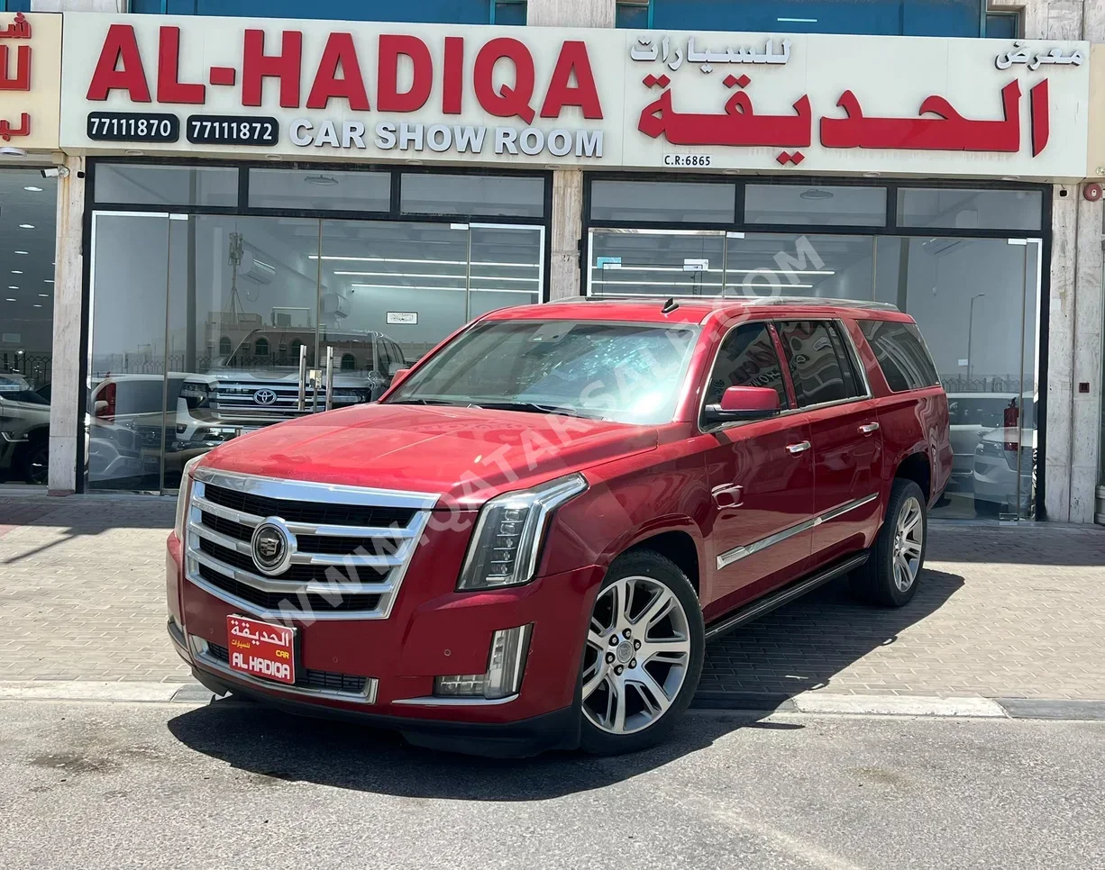 Cadillac  Escalade  2015  Automatic  110,000 Km  8 Cylinder  Four Wheel Drive (4WD)  SUV  Red