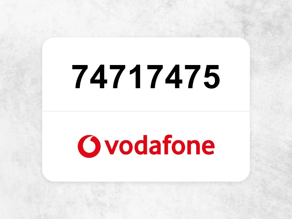 Vodafone Mobile Phone  74717475