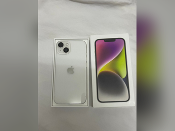 هواتف نقالة ابل  - ايفون 14  - أبيض  - 128 جيجابايت  - تحت الضمان