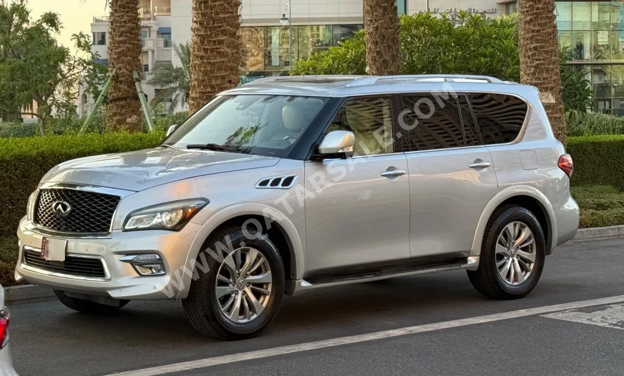 Infiniti  QX  80  2017  Automatic  79,000 Km  8 Cylinder  Four Wheel Drive (4WD)  SUV  Silver