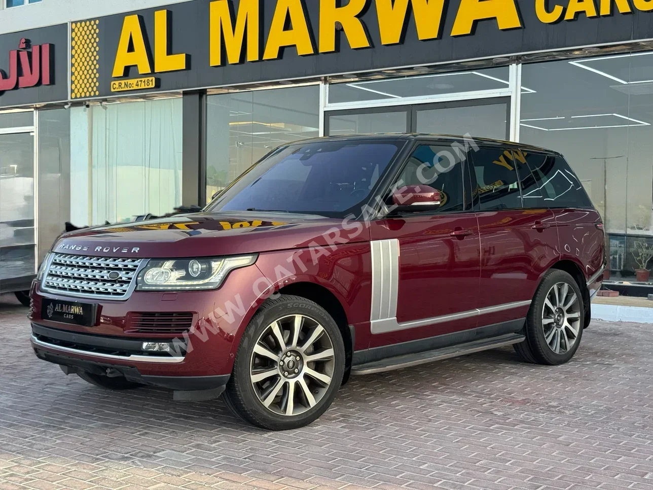 Land Rover  Range Rover  Vogue  2017  Automatic  116,000 Km  8 Cylinder  Four Wheel Drive (4WD)  SUV  Maroon