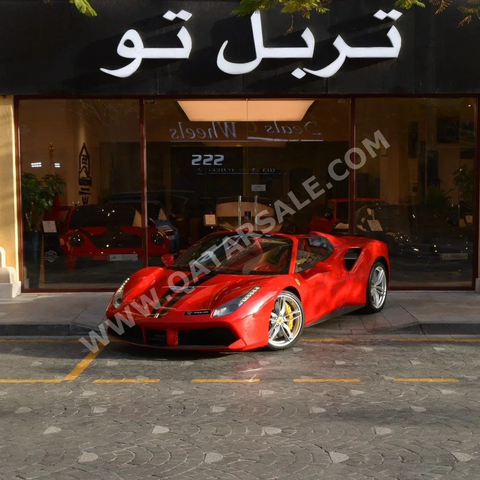 Ferrari 488 Spider 2019 Automatic 5,750 Km 8 Cylinder Rear Wheel Drive (RWD) Coupe / Sport Red