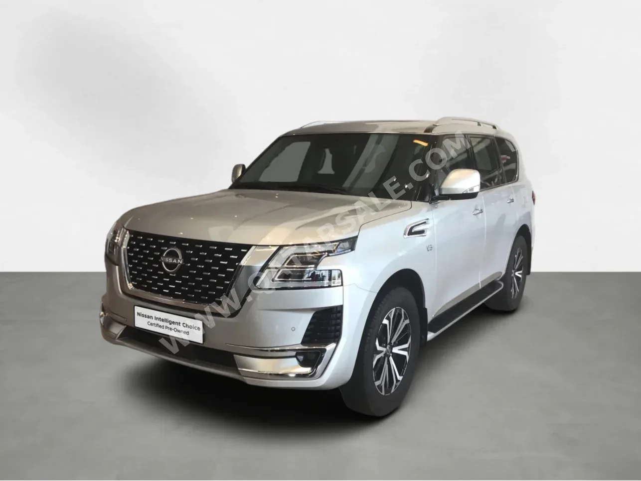 Nissan  Patrol  LE Titanium  2023  Automatic  77,796 Km  8 Cylinder  Four Wheel Drive (4WD)  SUV  Silver  With Warranty