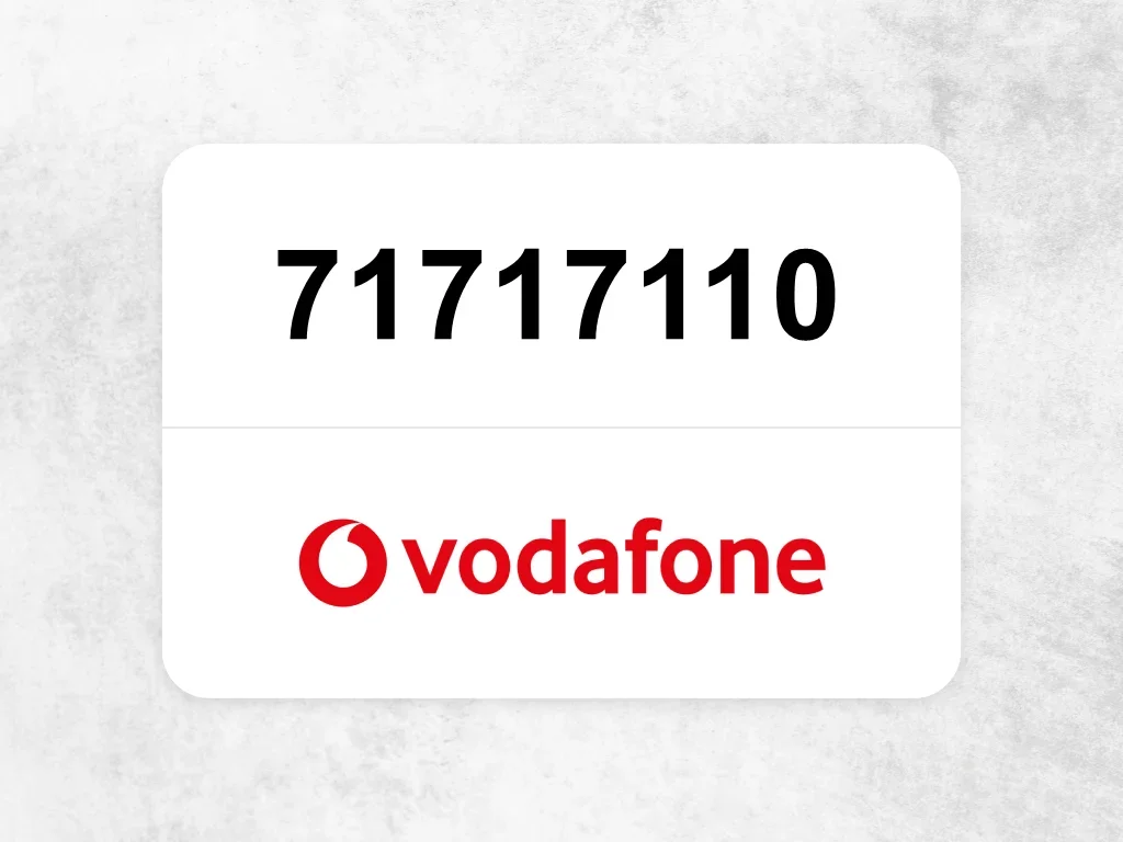 جوال فودافون 71717110