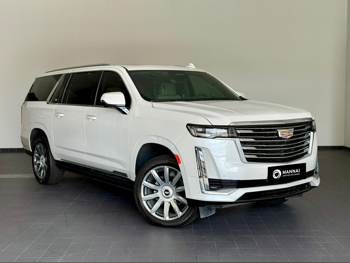Cadillac Escalade Premium Luxury ESV 2023 Automatic 13,000 Km 8 Cylinder Four Wheel Drive (4WD) SUV White With Warranty
