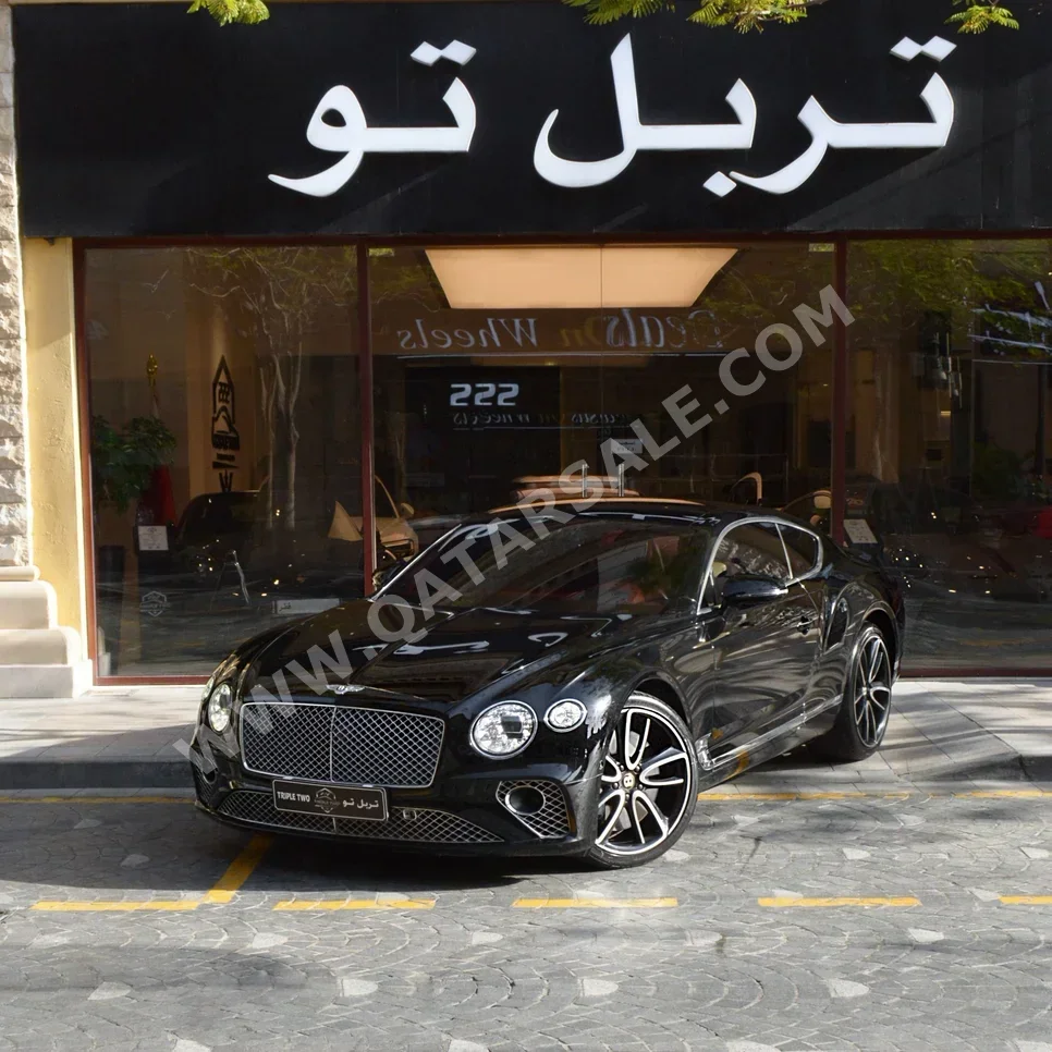 بنتلي كونتيننتل جي تي 2019 اوتوماتيك 105,000 كم 12 سلندر دفع كلي مستمر كوبيه \ سبورت أسود