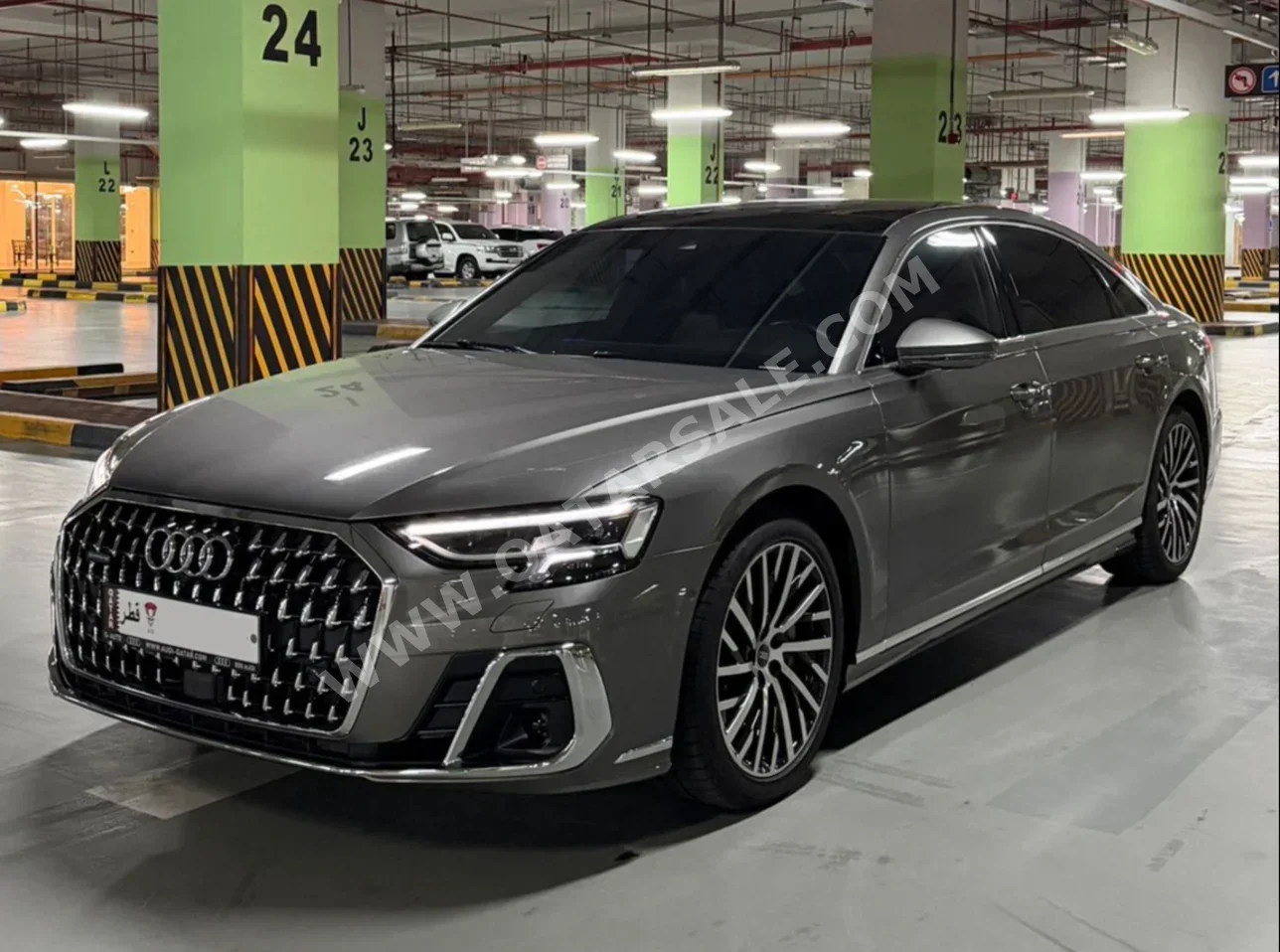 Audi A8 L 2022 Automatic 51,000 Km 6 Cylinder All Wheel Drive (AWD) Sedan Gray With Warranty