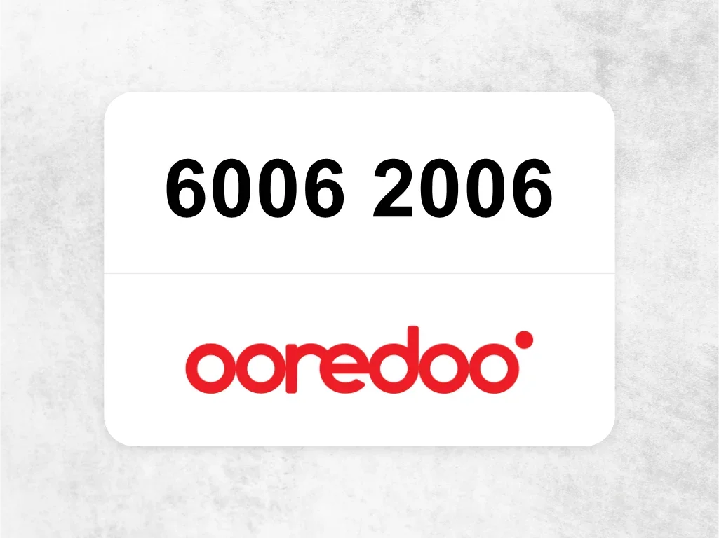 Ooredoo Mobile Phone  6006 2006