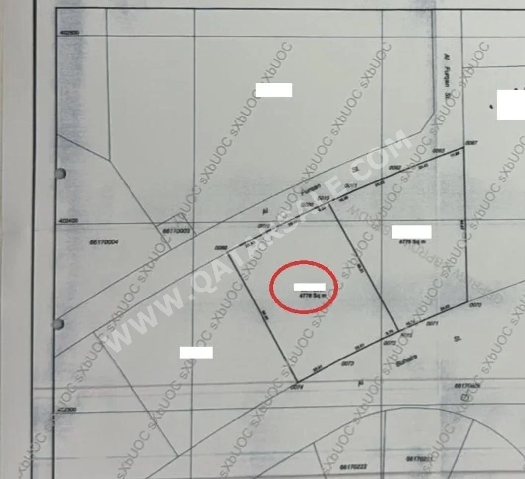 Lands For Sale in Doha - West Bay -Area Size 4,776 Square Meter
