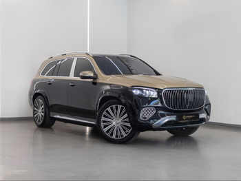 Mercedes-Benz  Maybach  GLS 600  2024  Automatic  17,400 Km  8 Cylinder  All Wheel Drive (AWD)  SUV  Black and Gold  With Warranty