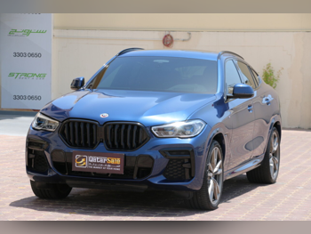 BMW X-Series X6 M50i 2023 Automatic 21,000 Km 8 Cylinder Four Wheel Drive (4WD) SUV Blue With Warranty