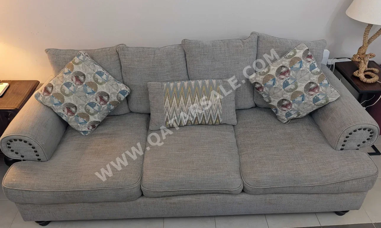 Sofas, Couches & Chairs Home Center 3-Seat Sofa - Fabric - Gray