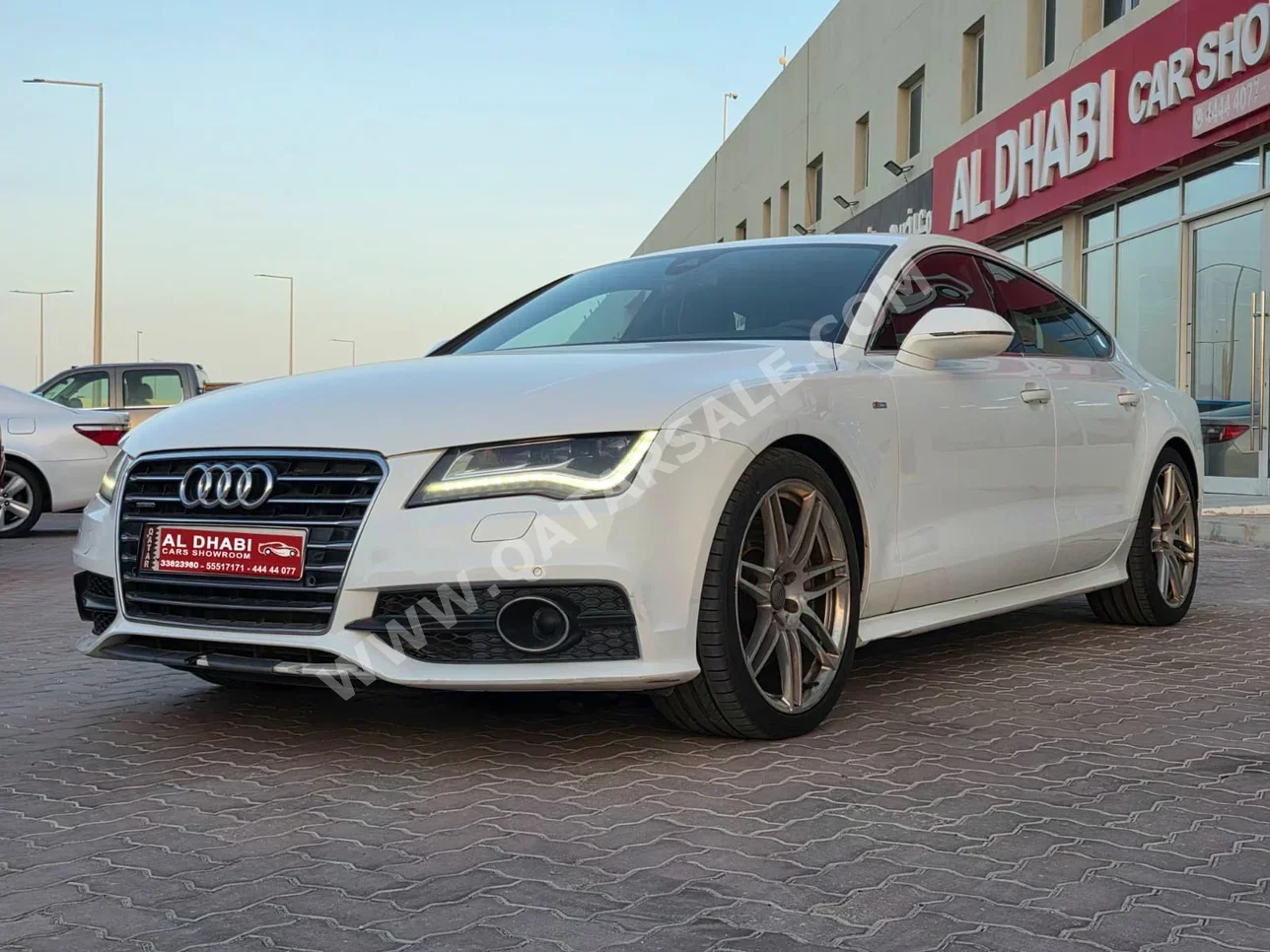 Audi  A7  3.0 S line  2013  Automatic  121,000 Km  6 Cylinder  Rear Wheel Drive (RWD)  Sedan  White