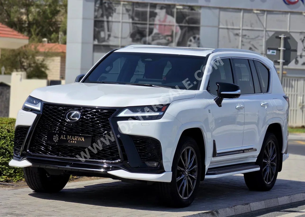 Lexus LX 600 F Sport 2025 Automatic 9,000 Km 6 Cylinder Four Wheel Drive (4WD) SUV White With Warranty