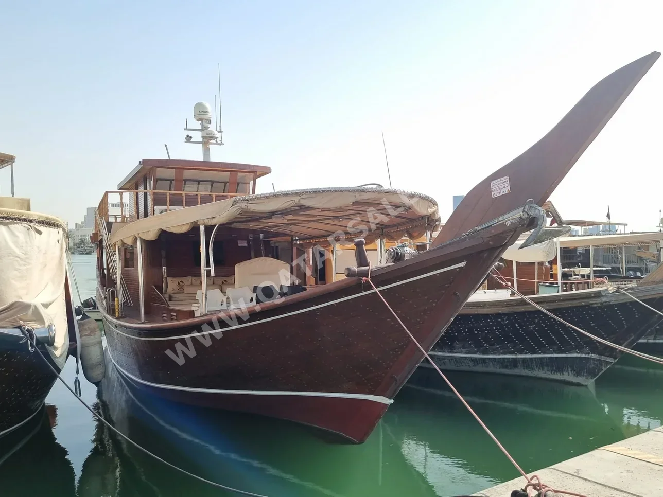 Wooden Boat Sanbuk Length 70 ft Brown