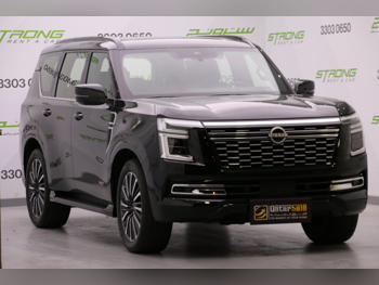 Nissan Patrol Platinum turbo 2025 Automatic 8,000 Km 6 Cylinder Four Wheel Drive (4WD) SUV Black With Warranty