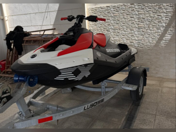 Sea-Doo  Spark Trixx  2026  White & Red  Black  Seadoo  1  90  Sound System  With Trailer