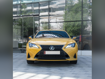 Lexus  RC  350 F Sport  2019  Automatic  80,000 Km  6 Cylinder  All Wheel Drive (AWD)  Coupe / Sport  Yellow