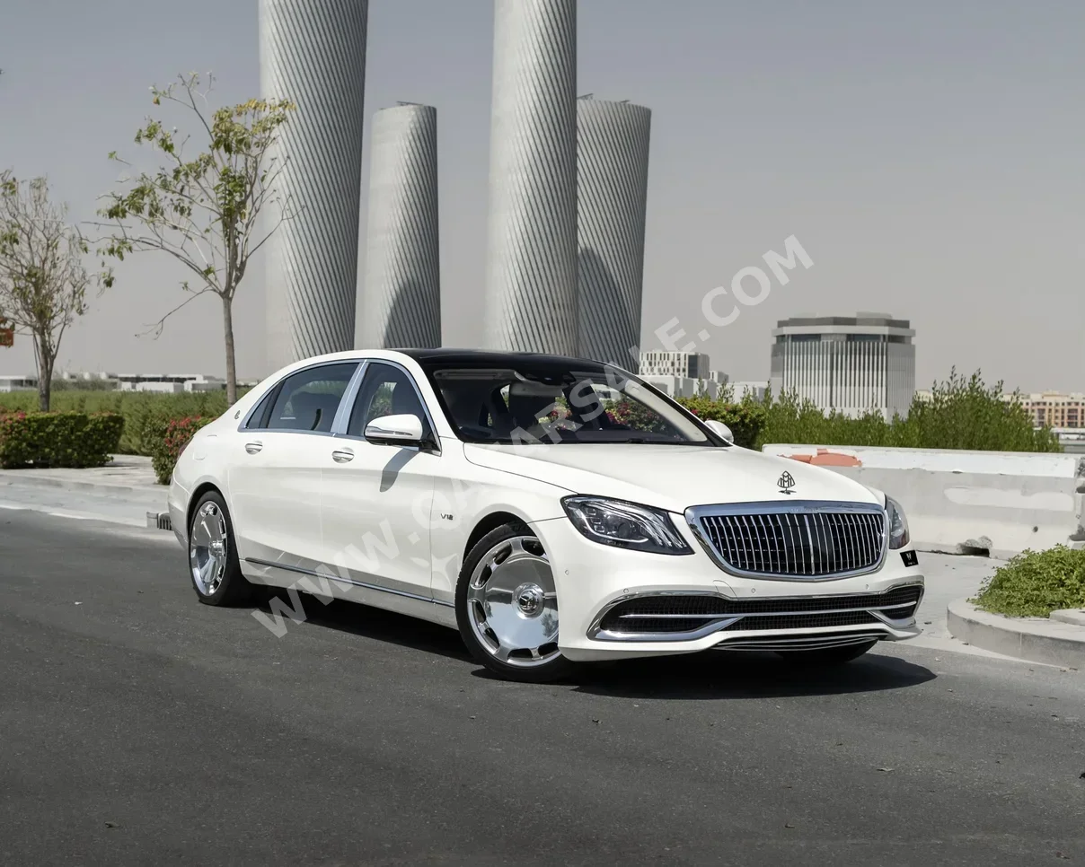 مرسيدس - بنز مايباخ S600 2016 اوتوماتيك 67,000 كم 12 سلندر دفع كلي مستمر سيدان أبيض
