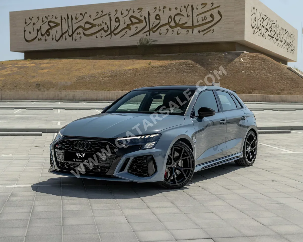Audi RS 3 2023 Automatic 70,000 Km 5 Cylinder All Wheel Drive (AWD) Hatchback Gray With Warranty