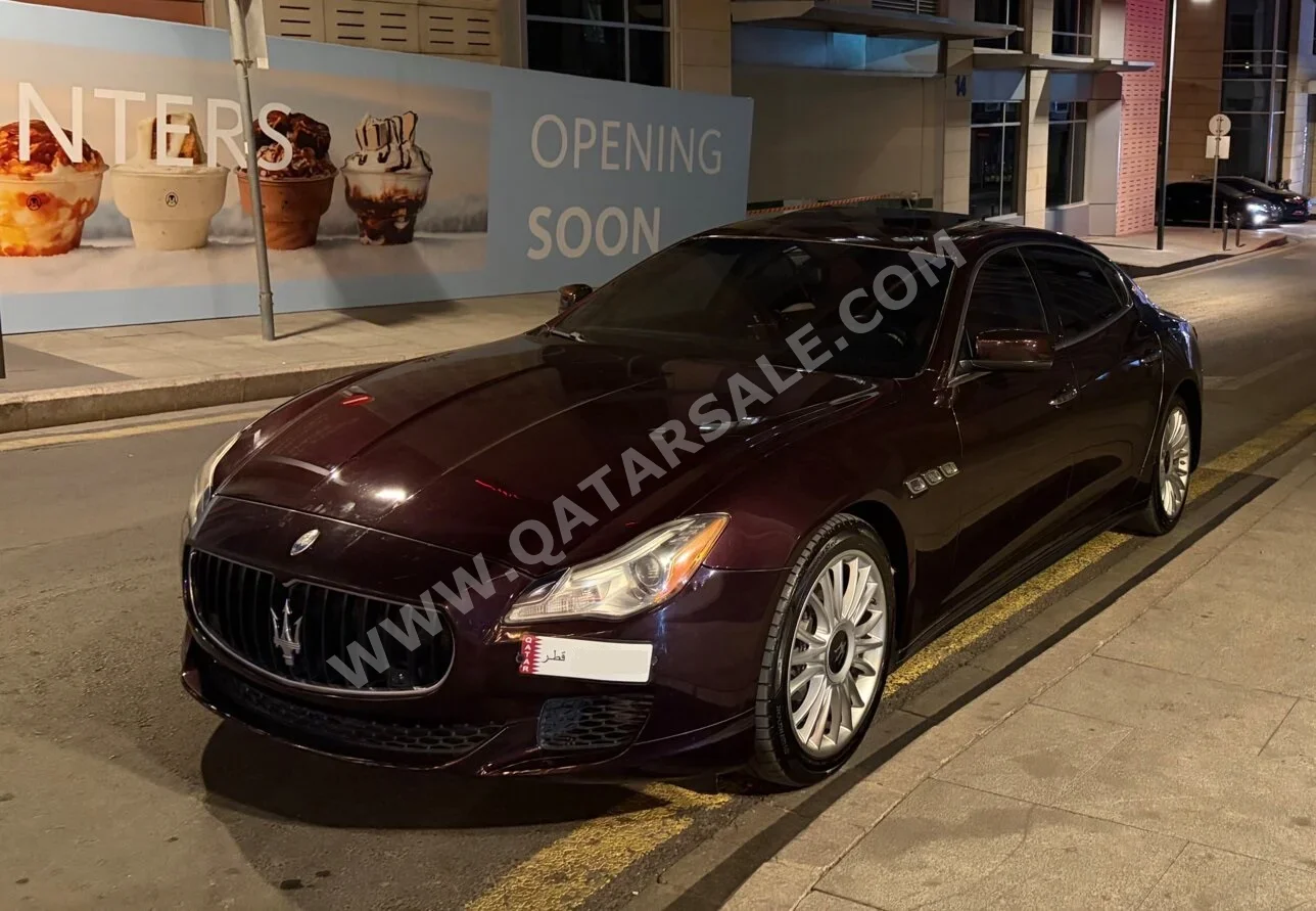 Maserati  Quattroporte  S  2015  Automatic  173,000 Km  6 Cylinder  Rear Wheel Drive (RWD)  Sedan  Dark Red