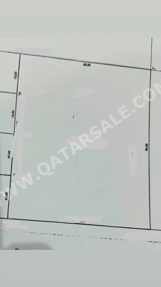 Lands For Sale in Al Daayen - Al Sakhama -Area Size 3,005 Square Meter