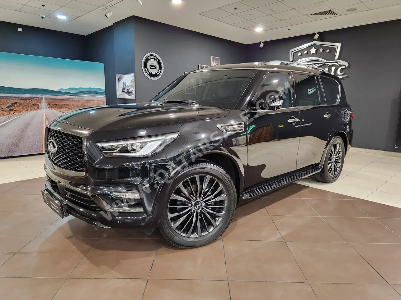 Infiniti  QX  80  2021  Automatic  12,000 Km  8 Cylinder  Four Wheel Drive (4WD)  SUV  Black