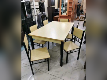 Dining Table with Chairs - Lifestyle - Beige - Qatar - 6 Seats