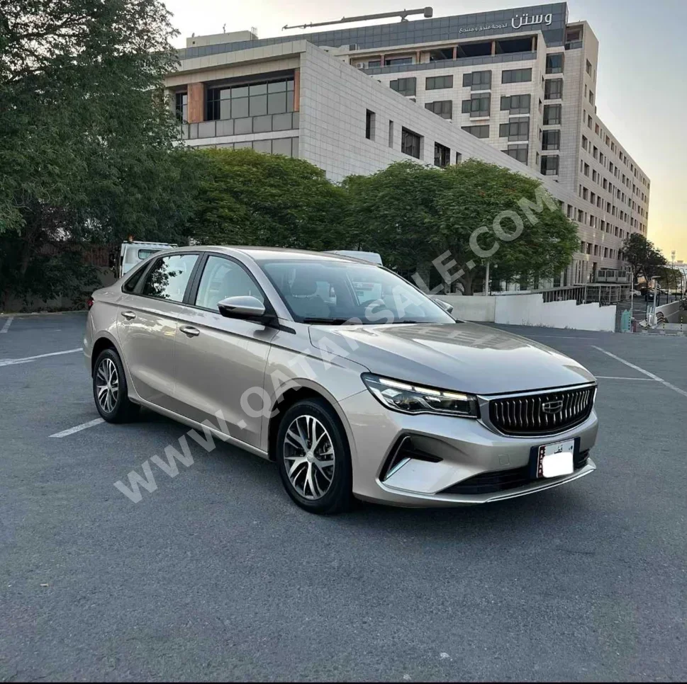 Geely  Emgrand  2025  Automatic  48,000 Km  4 Cylinder  Front Wheel Drive (FWD)  Sedan  Gold  With Warranty
