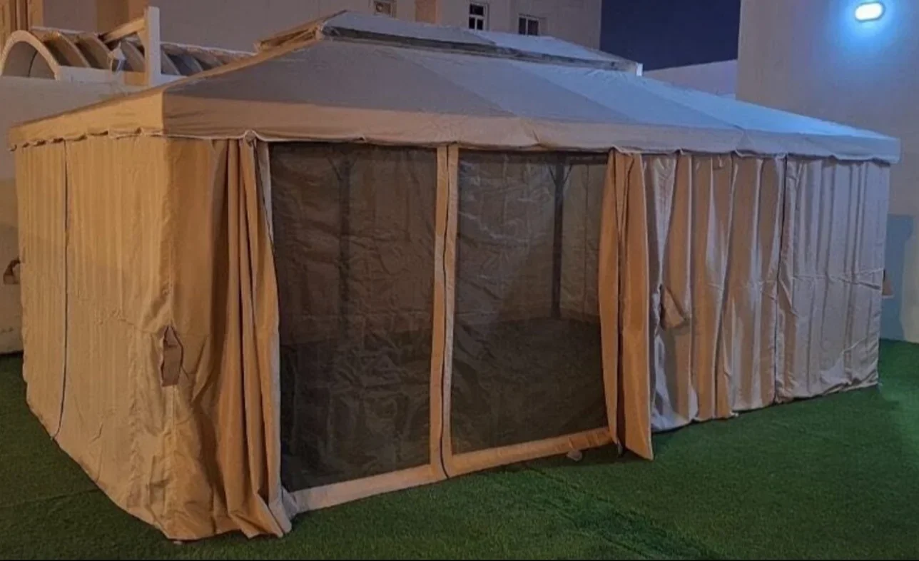 Camping Tent 4 Person Beige