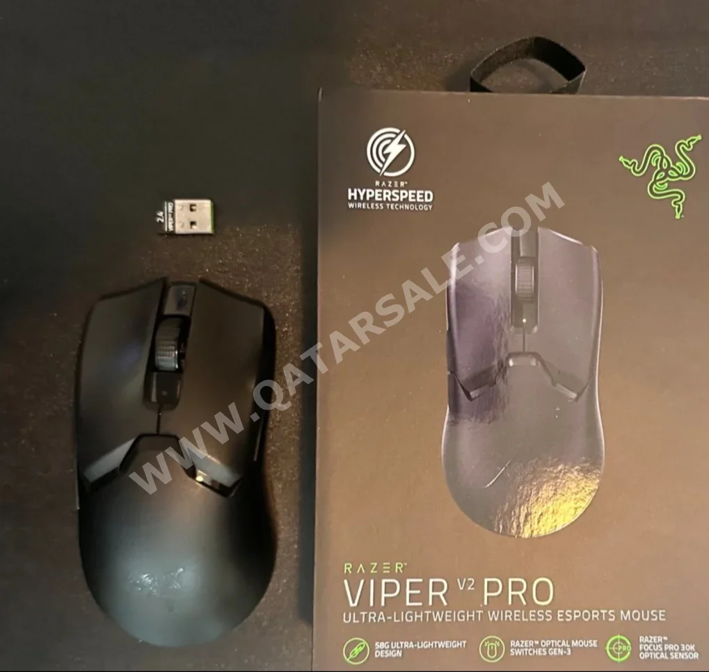 Computer Mouse Razer  Black  No Backlit /  Wireless