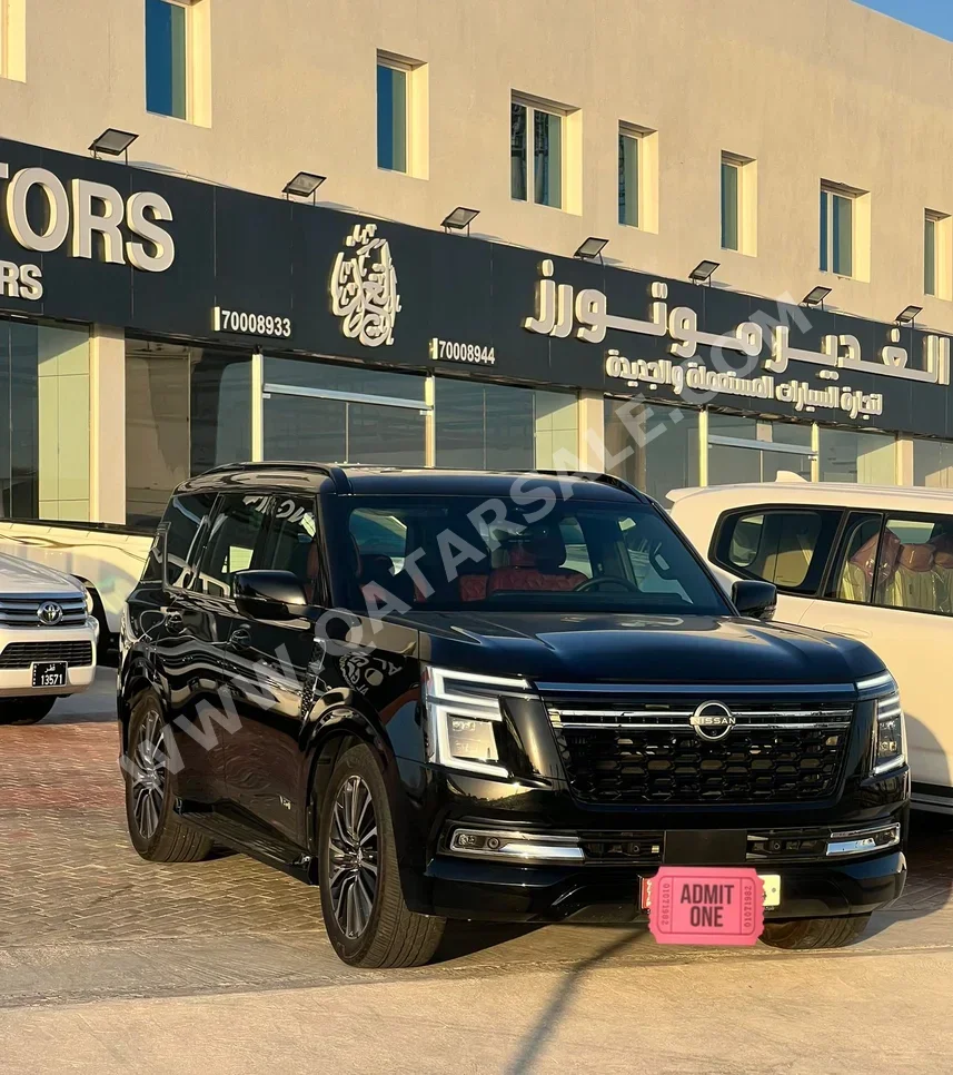 Nissan Patrol Platinum 2025 Automatic 18,000 Km 8 Cylinder Four Wheel Drive (4WD) SUV Black With Warranty