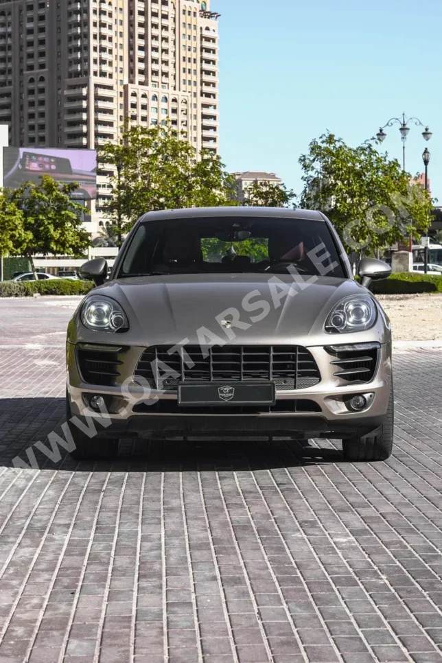 Porsche Macan S 2018 Automatic 66,886 Km 6 Cylinder Four Wheel Drive (4WD) SUV Gold With Warranty