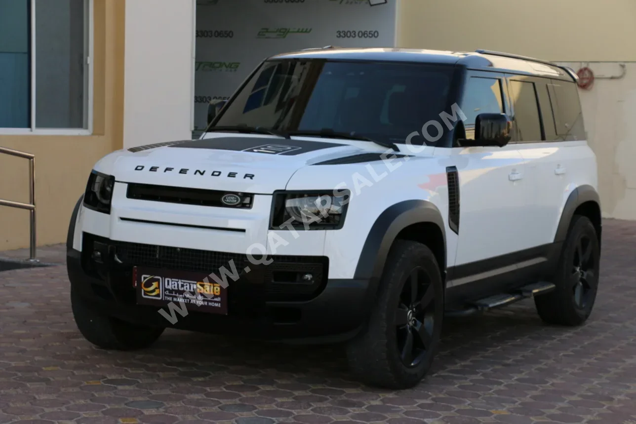 Land Rover Defender 110 2023 Automatic 75,000 Km 4 Cylinder Four Wheel Drive (4WD) SUV White With Warranty