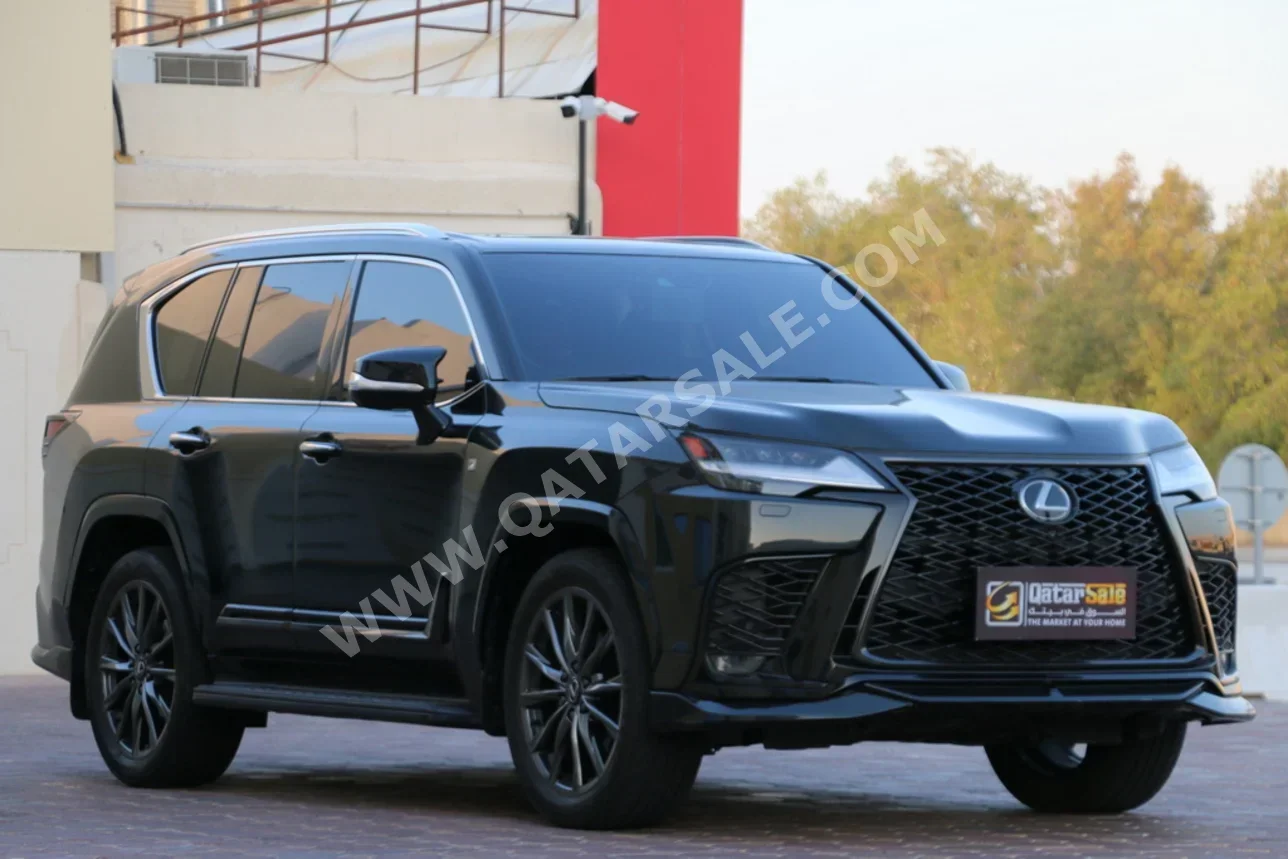 Lexus  LX  600 F Sport  2024  Automatic  53,000 Km  6 Cylinder  Four Wheel Drive (4WD)  SUV  Black  With Warranty