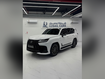 Lexus LX 600 F Sport 2023 Automatic 18,000 Km 6 Cylinder Four Wheel Drive (4WD) SUV White With Warranty
