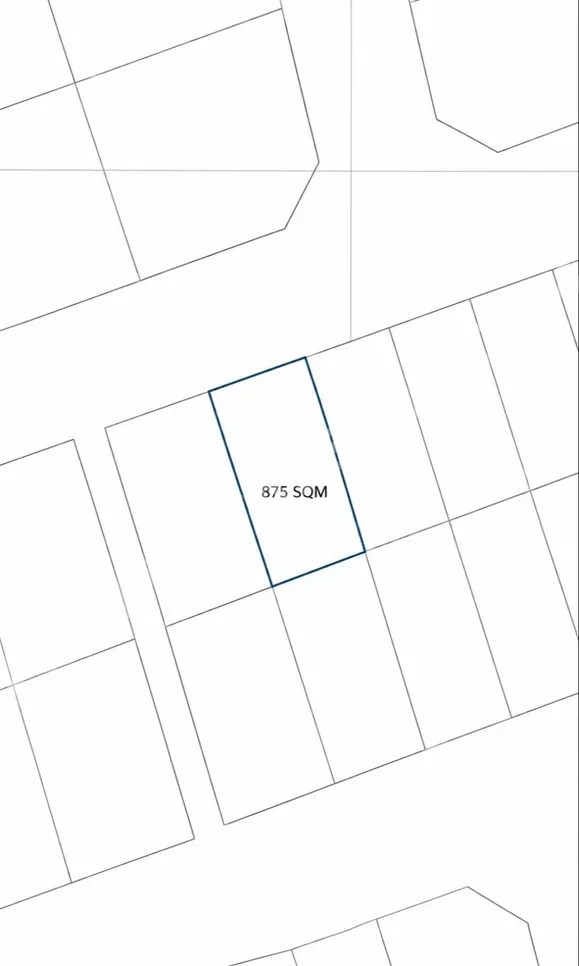 Lands For Sale in Doha - Onaiza -Area Size 875 Square Meter