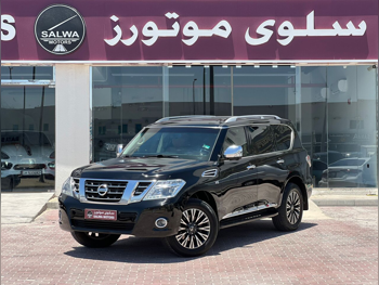 نيسان باترول بلاتنيوم 2014 اوتوماتيك 123,000 كم 8 سلندر دفع رباعي اس يو في أسود