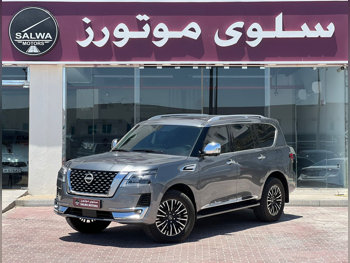Nissan Patrol Platinum 2023 Automatic 63,000 Km 6 Cylinder Four Wheel Drive (4WD) SUV Gray With Warranty