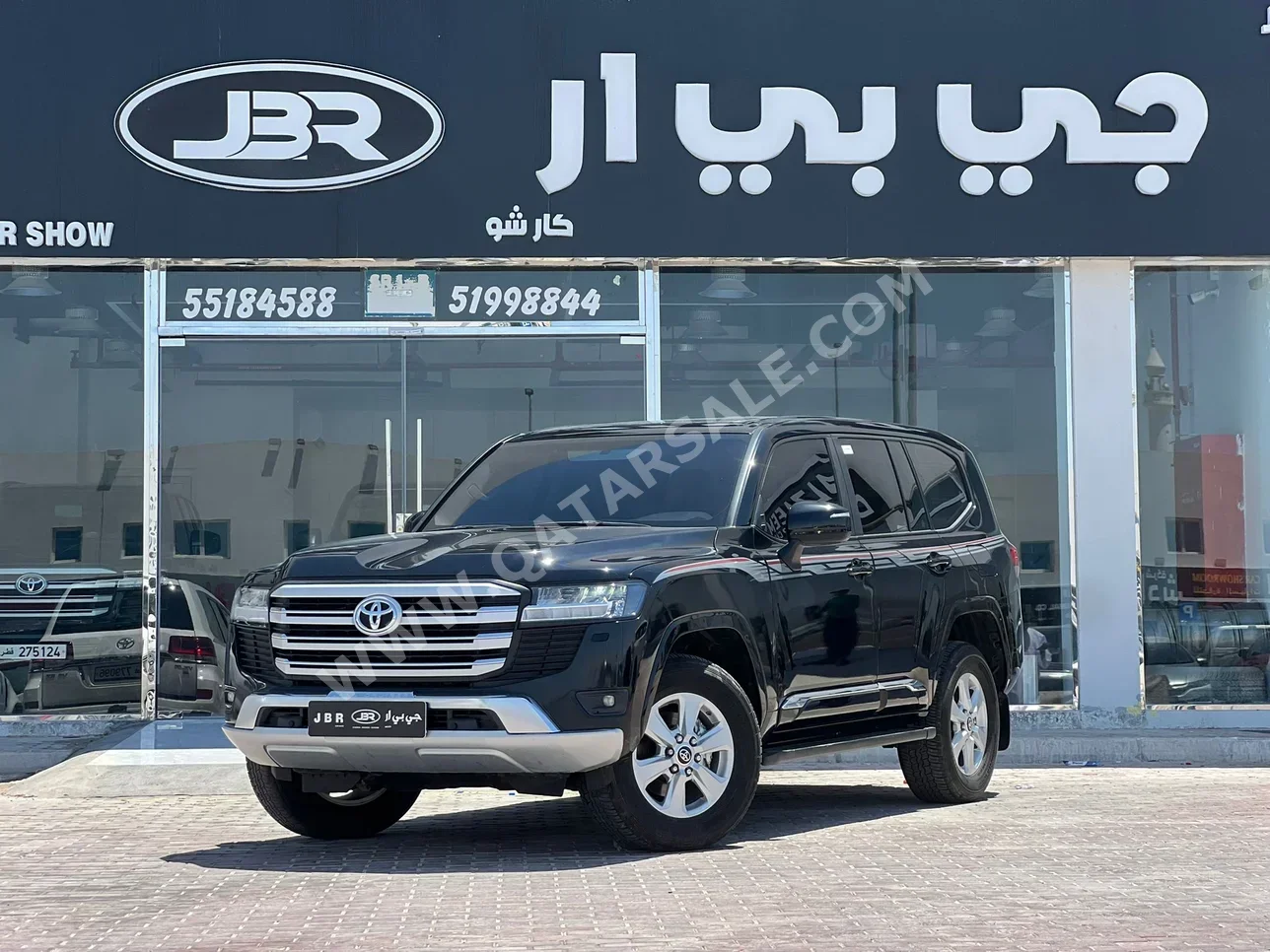 تويوتا لاند كروزر جي اكس ار 2023 اوتوماتيك 68,000 كم 6 سلندر دفع رباعي اس يو في أسود تحت الضمان
