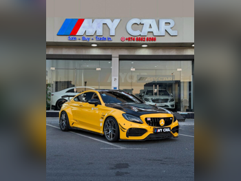 مرسيدس - بنز سي - كلاس 63 AMG 2017 اوتوماتيك 107,000 كم 8 سلندر دفع خلفي كوبيه \ سبورت أصفر