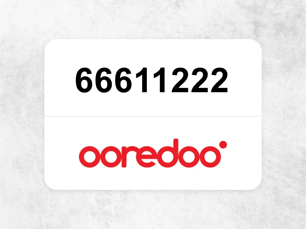 Ooredoo Mobile Phone 66611222