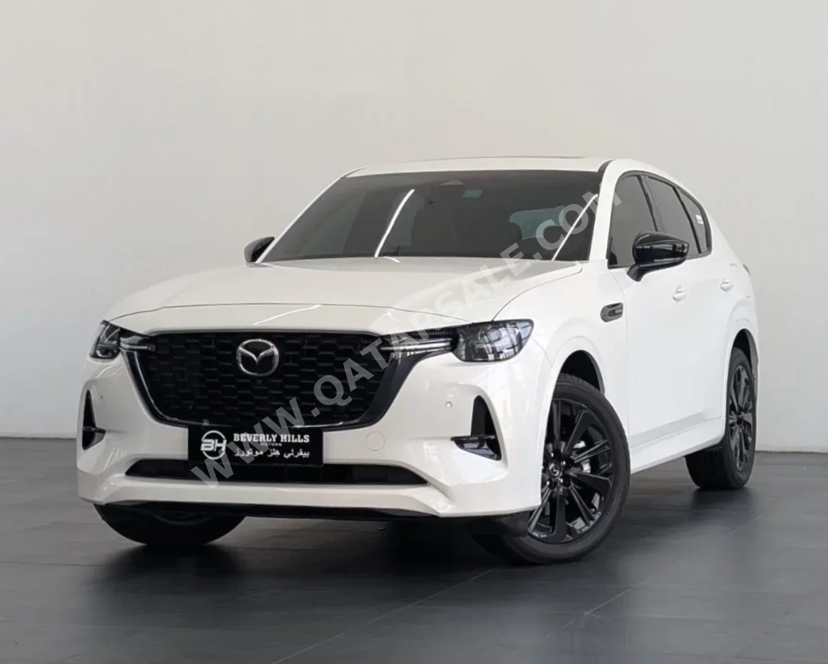 Mazda  CX  60  2025  Automatic  13,115 Km  6 Cylinder  All Wheel Drive (AWD)  SUV  White  With Warranty
