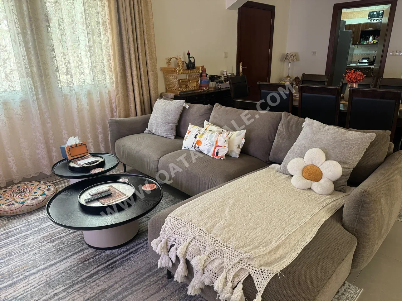 Sofas, Couches & Chairs L shape - Brown