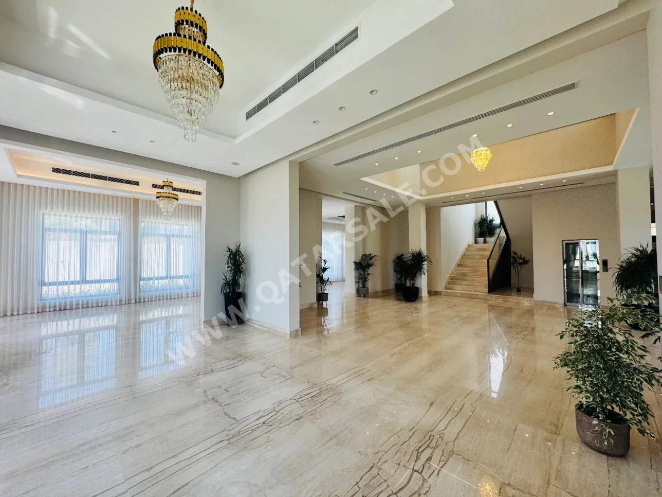 Family Residential - Semi Furnished - Lusail - 8 Bedrooms